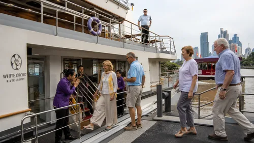 Arrival at River City Pier